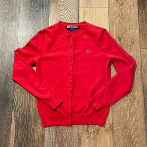Red Vineyard Vines XS cardigan sweater